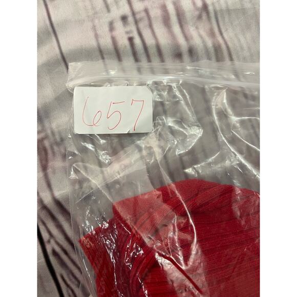 Chicos 0 Soft Cashmere Blend Rib Sweater Womens S Red Classic Fit Long Sleeve - Picture 11 of 12